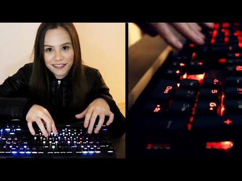 ASMR VOU TE FAZER DORMIR COM ESSE TECLADO MECÂNICO