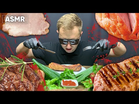 HOW TO EAT PORK HAM PROPERLY | Andrew ASMR
