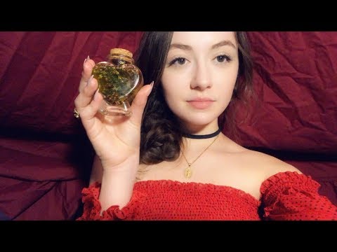 ASMR witch brews you a love potion roleplay (tapping, whispers, personal attention)