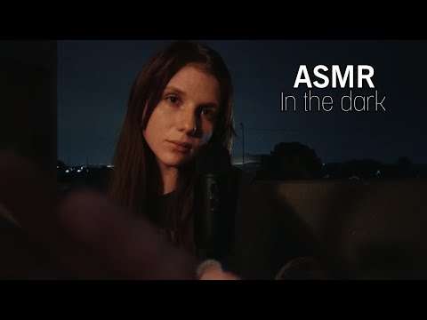 Gentle ASMR | ✨ Outside, in the dark 🌙 (mouth sounds, whispers, hand movements & Pippin purring)