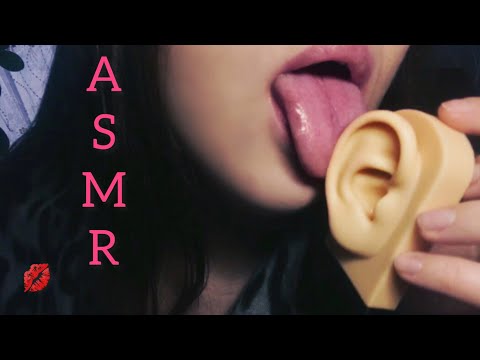 ASMR  CLOSE EAR LICKING / АСМР БЛИЗКИЙ ЛИКИНГ  / lamer / lécher