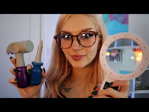 [ASMR] Fixing Your Face! | Up Close, Face Exam, Mouth Sounds, Light Triggers, Toy Tools, & More!