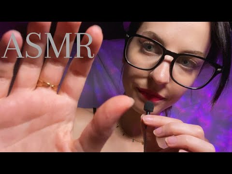 ASMR Up Close Face Touching while Telling You My Secrets (lapel mic, clicky) 💜💜💜