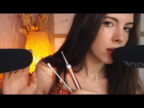 ASMR - 100% Sensitive Whispering While Cleaning Your Ears