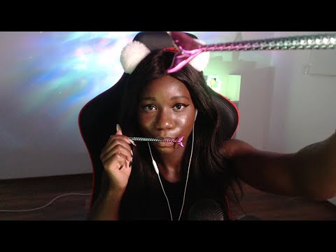ASMR| Mermaid Brush Mouth Sounds 🧜🏾‍♀️ (Mouth, Teeth Sounds)✨