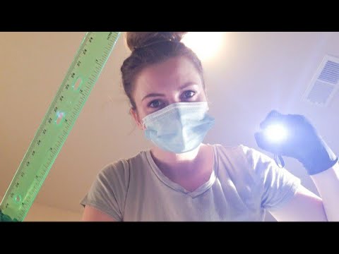 ASMR unpredictable chaotic MEDICAL EXAM in your FACE ROLEPLAY (fast paced)