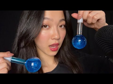 ASMR Mouth Sounds and Visuals 🫧 Water Globes, Hand Sounds, & Tapping