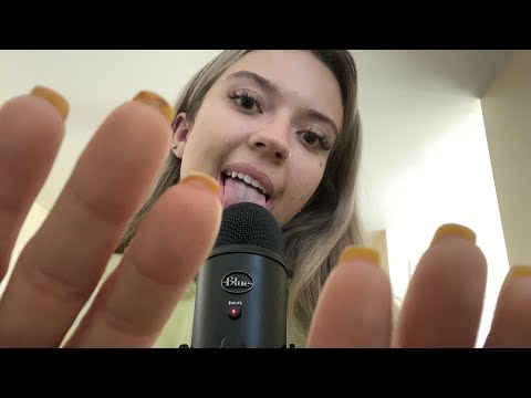 ASMR| Fast/ Aggressive Wet Mouth Sounds| MIC LICKS & KISSES/ Mic Brushing- Personal Attention