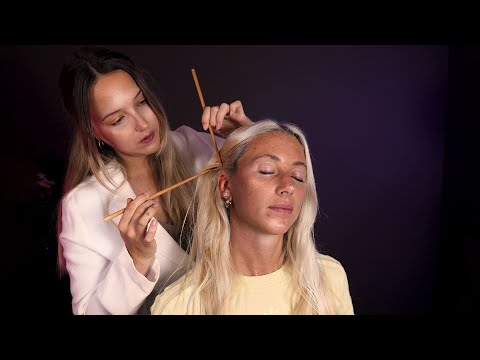 ASMR Unintentional Style Scalp & Hair Check with Tests, Treatments & Hair Perfecting