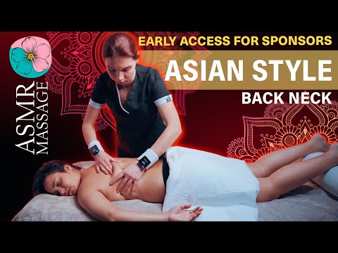 ASMR Unintentional Back & Neck Massage - Asian style by Julia