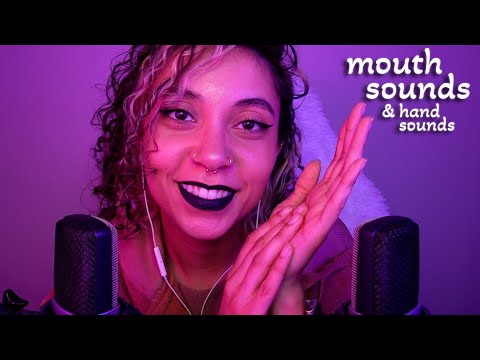 Sensitive Dry Mouth Sounds (tico tico & more) & Hand Sounds (ear to ear) ~ ASMR