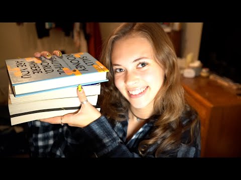 ASMR | Book Haul + Current Reads (close whispering, tapping, reading)