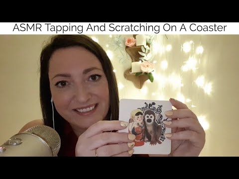ASMR Tapping And Scratching On A Coaster