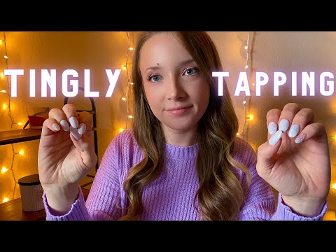 ASMR Tingly Nail & Screen Tapping, Tapping On Objects, & Gentle Whisper Rambles
