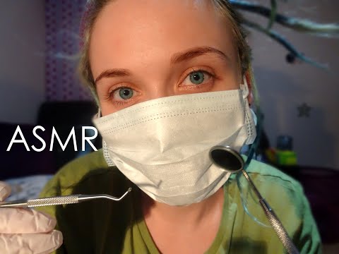 ASMR Dentist Check Up Roleplay | Chewing Gum | Requested Video