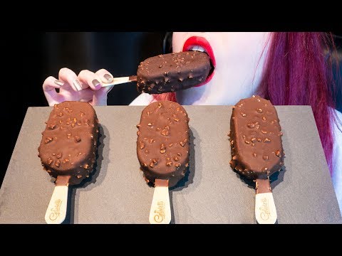 ASMR: Super Cracking Almond Ice Cream Bars | Cracking Chocolate 🍨 ~ Relaxing [No Talking|V] 😻