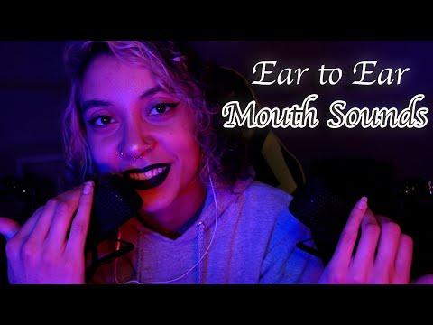 Sticky Wet Mouth Sounds (clicky, crispy, intense) (two mics) ~ ASMR