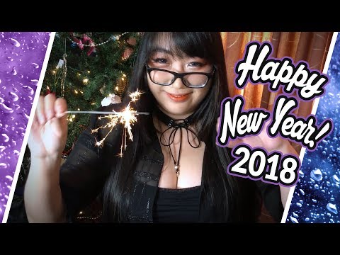 ASMR Happy New Year 2018! 🎊 Sparklers and Best Wishes