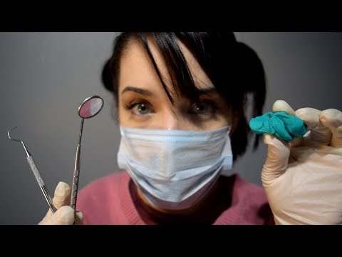 ASMR Dental Moulding - Super Close Whisper, Gloves, Tapping