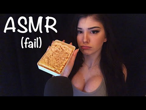 ASMR | Eating Raw Honeycomb *fail*