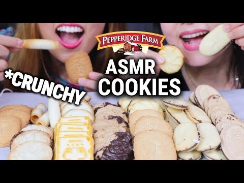 ASMR EATING COOKIES (Pepperidge Farm Cookie Collection) SOFT EATING SOUNDS