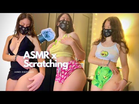 ASMR💕 Skin and Fabric fast and Agressive Scratching!