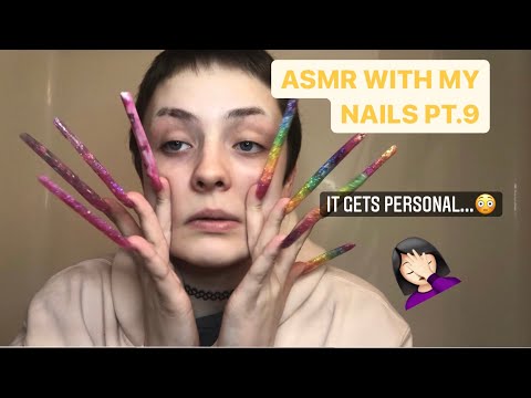 ASMR WITH MY NAILS💅 PT.9 (tapping&talking about personal stuff)