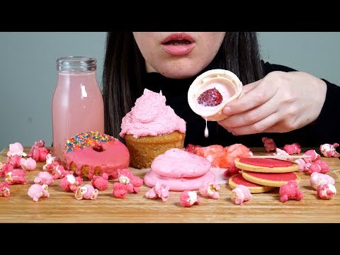 ASMR: Pink Food ~ FAIL? (No Talking)