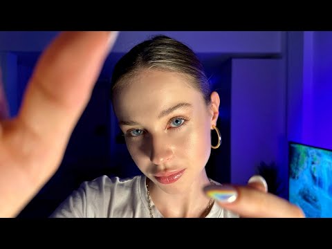 Touching Your Face Until You Fall Asleep ASMR 😌 | Face Tracing & Tapping, Ear Massage, Brushing