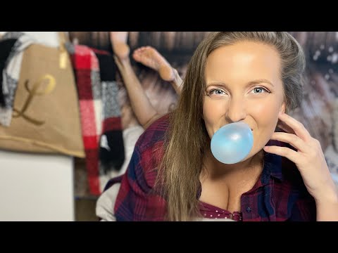 ASMR Gum Chewing & Bubble Blowing