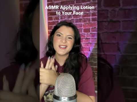 ASMR Applying Lotion to Your Face