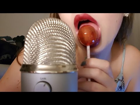 Lollipop eating/licking | ASMR wet mouth sounds no talking
