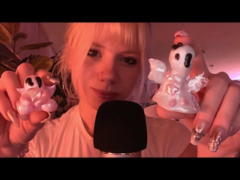 ASMR | Showing You My Cute Clay Figures 🎀✨💜 (Whispers, Tapping, Personal Attention)