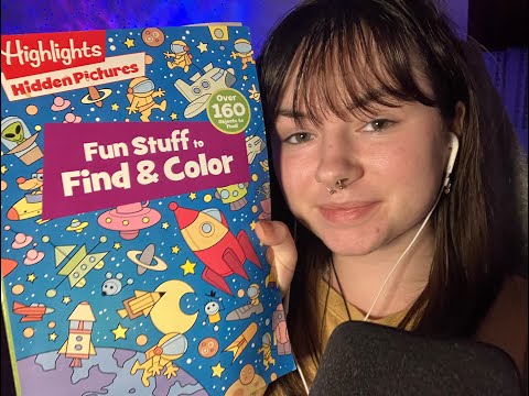 coloring and tapping asmr triggers for your tingling pleasure!