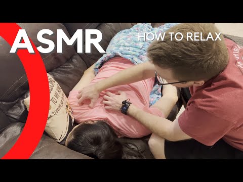 ASMR How to Relax with Back Trace, Massage, and Tickle | No Talking