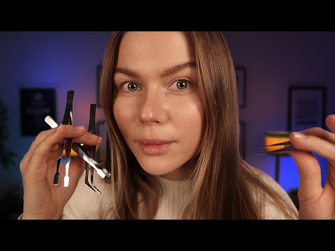 ASMR There is Something In Your Ear & A Friend Cleans Your Ears.  Soft Spoken