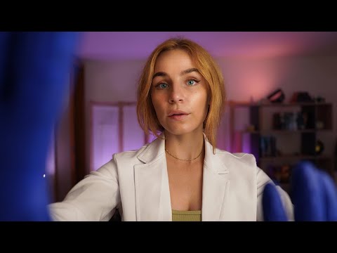 ASMR Chiropractic Posture Fixing with Camera Tilting and Gentle Face Touching | REAL STORM and RAIN