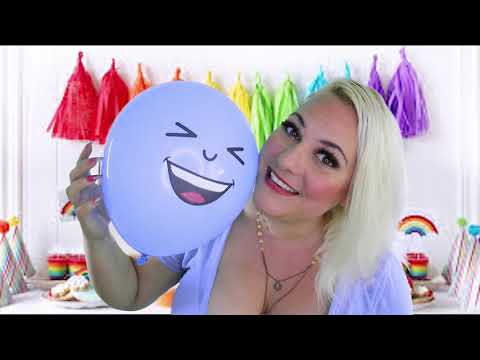 ASMR Mommy blowing up balloons for your birthday