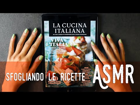 ASMR ita - 📖 Sfogliando LA CUCINA ITALIANA (Soft Whispering)