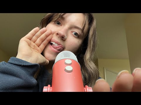 ASMR| Fast/ Aggressive Mouth Sounds & Tongue Swirling! + Hand Sounds