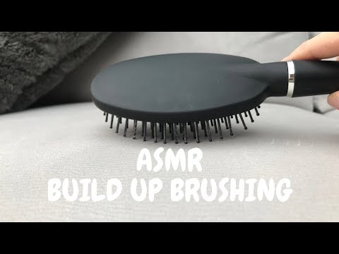 ASMR BUILD UP BRUSHING WITH A HAIR BRUSH (No talking)