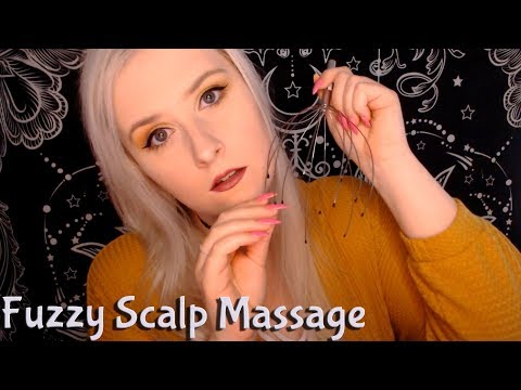 ASMR Fuzzy Scalp Massage | Whispered Rambles & Positive Affirmations for Sleep