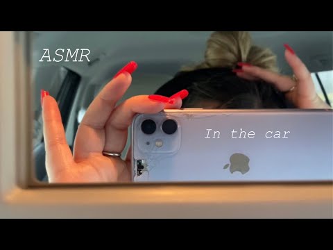 ASMR in the car - Lots of tapping & scratching ✨