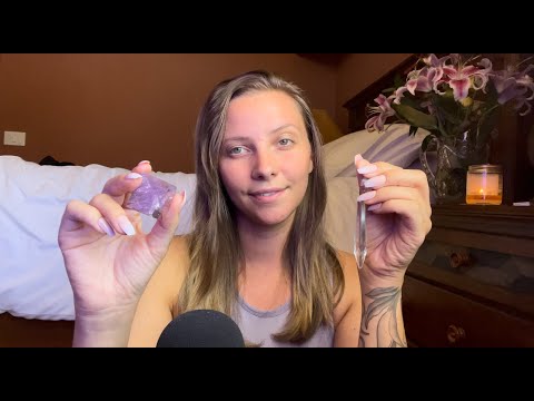 crystal cleanse, cord cutting, Healing Your Energy |ASMR | whispers & soft spoken
