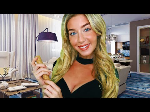 ASMR VERY PERSONAL PAMPERING 💜 (Personal Attention Roleplay, Pampering You At Home, Face Brushing)