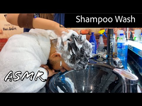 ASMR Relaxing Shampoo And Hair Wash By Barber Samaria