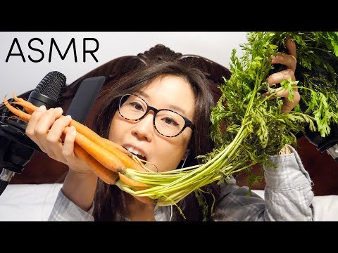 ASMR Carrot Eating 🥕 Brushing, Whispering, Mostly No Talking