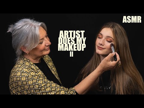 ASMR - MAKE-UP ARTIST does my PARTY MAKE-UP! (Makeup tutorial)