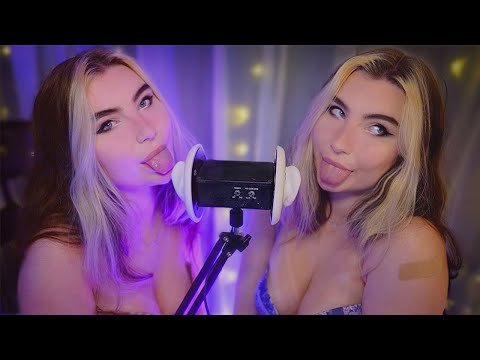 ASMR Pure Twin Earlicking - Double Ear Noms for Double Tingles