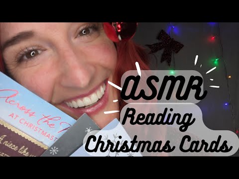 ASMR | Reading Christmas Cards (soft spoken) ✨🎄